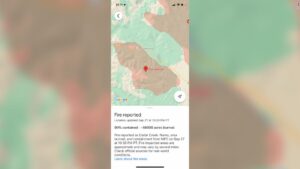 Google Maps is getting better at mapping wildfires