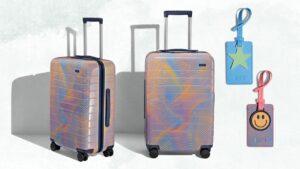 Away Just Launched a Groovy New Soundwave Luggage Collection Perfect for Festival Season