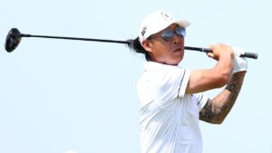 Kim sits in last at LIV event in return to pro golf